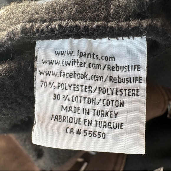 Lazypants Zip Up Hoodie Size M Dark Brown Acid Wash Y2K Skater Comfy Cozy Soft - Picture 11 of 11